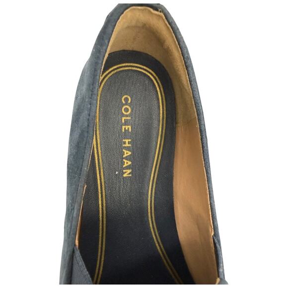 EUC Cole Haan Blue Suede Loafer Size 7 - Picture 3 of 5